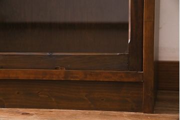 ラフジュ工房オリジナル　古い建具を活かしたガラス戸棚(食器棚、収納棚、陳列棚、キッチンボード)(3)