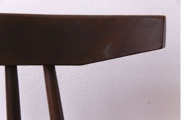 アンティーク家具　デンマーク　チーク材　シンプルで格好良いダイニングチェア(スティックバックチェア、椅子、イス)