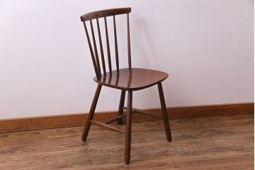 ヴィンテージ家具　北欧ビンテージ　デンマーク　FARSTRUP　スティックバックチェア(スピンドルチェア、ダイニングチェア、イス)(2)