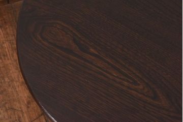 レトロ家具　昭和レトロ　シンプルなデザインの折り畳み式ローテーブル(ちゃぶ台、座卓)(1)