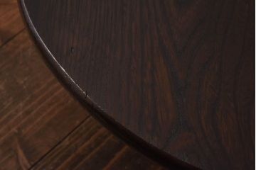 レトロ家具　昭和レトロ　シンプルなデザインの折り畳み式ローテーブル(ちゃぶ台、座卓)(1)