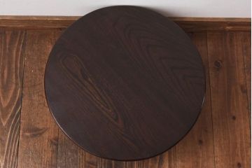 レトロ家具　昭和レトロ　シンプルなデザインの折り畳み式ローテーブル(ちゃぶ台、座卓)(1)