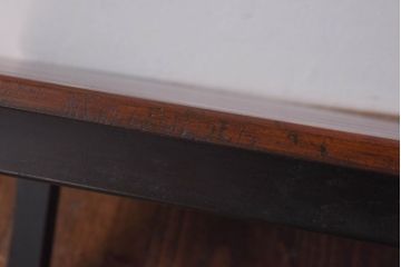 アンティーク家具　松材製　味わい深い佇まいの折り畳み式ローテーブル(ちゃぶ台、座卓)