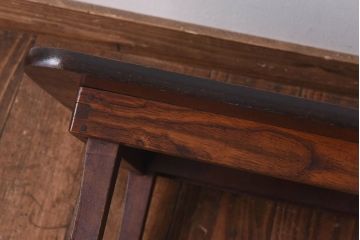 レトロ家具　昭和レトロ　栓材　和を感じる佇まいが魅力の角ちゃぶ台(ローテーブル、座卓)(1)