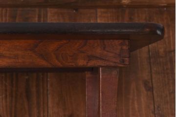 レトロ家具　昭和レトロ　栓材　和を感じる佇まいが魅力の角ちゃぶ台(ローテーブル、座卓)(1)