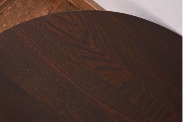 レトロ家具　昭和レトロ　シンプルなデザインの折り畳み式ローテーブル(ちゃぶ台、座卓)(2)