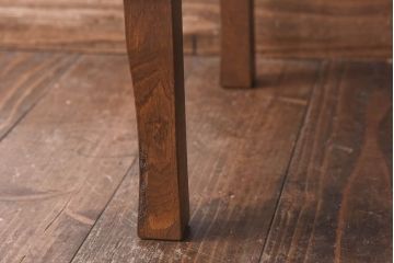 レトロ家具　昭和レトロ　栓材　和を感じる佇まいが魅力の角ちゃぶ台(ローテーブル、座卓)(2)