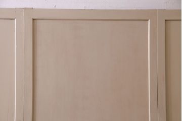 ペイント家具　レトロなペイントカラーが魅力の板戸(引き戸、建具)4枚セット