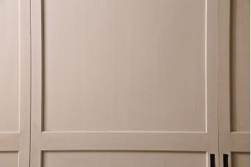 ペイント家具　レトロなペイントカラーが魅力の板戸(引き戸、建具)4枚セット