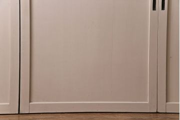 ペイント家具　レトロなペイントカラーが魅力の板戸(引き戸、建具)4枚セット