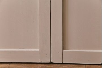 ペイント家具　レトロなペイントカラーが魅力の板戸(引き戸、建具)4枚セット