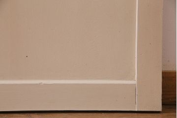 ペイント家具　レトロなペイントカラーが魅力の板戸(引き戸、建具)4枚セット