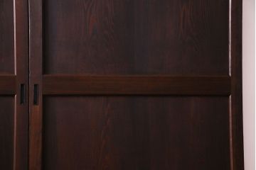 和製アンティーク　落ち着いた雰囲気を醸し出す帯戸(板戸、引き戸、建具)2枚セット