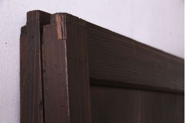 和製アンティーク　落ち着いた雰囲気を醸し出す帯戸(板戸、引き戸、建具)2枚セット