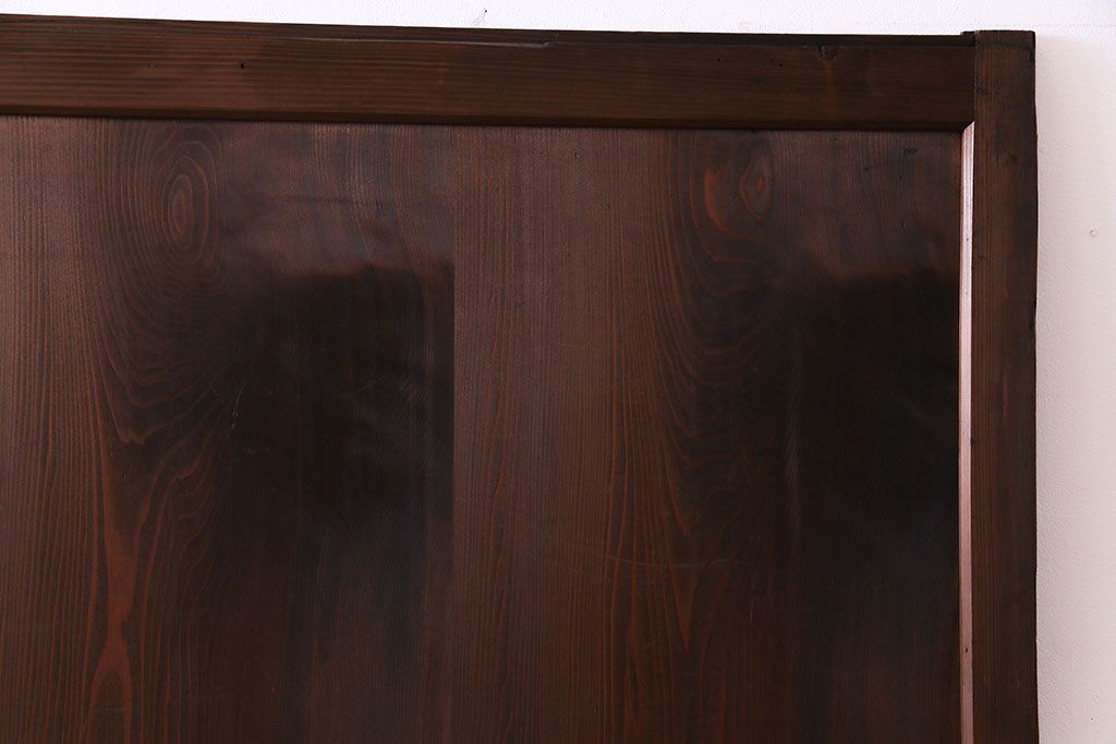 和製アンティーク　落ち着いた雰囲気を醸し出す帯戸(板戸、引き戸、建具)2枚セット