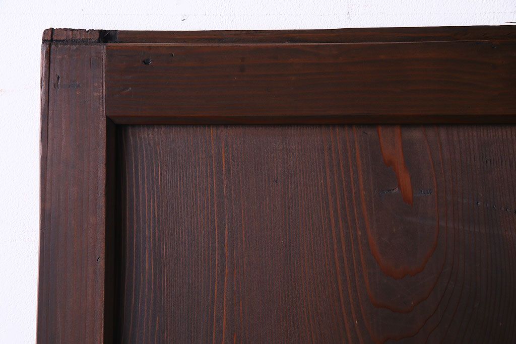 和製アンティーク　落ち着いた雰囲気を醸し出す帯戸(板戸、引き戸、建具)2枚セット