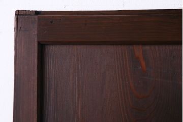和製アンティーク　落ち着いた雰囲気を醸し出す帯戸(板戸、引き戸、建具)2枚セット