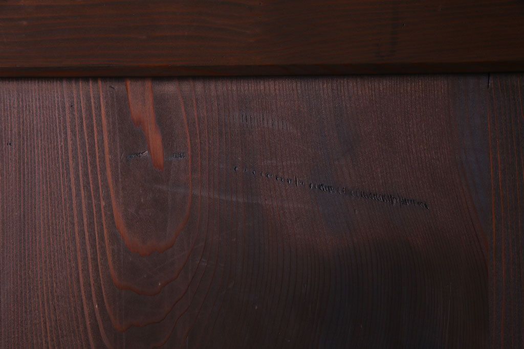 和製アンティーク　落ち着いた雰囲気を醸し出す帯戸(板戸、引き戸、建具)2枚セット