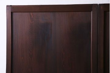 和製アンティーク　落ち着いた雰囲気を醸し出す帯戸(板戸、引き戸、建具)2枚セット