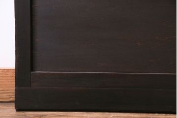 【I様ご成約分】3種のガラス入り　花模様のカットガラスがレトロな引き戸(ガラス戸、建具)4枚セット