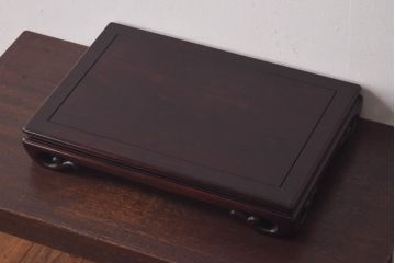 アンティーク雑貨　 昭和初期　唐木　和モダンの空間におすすめの花台(飾り台)