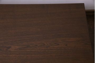 アンティーク家具　大正ロマン　ナラ材　透かし彫りの装飾が可愛らしい文机(ローテーブル)