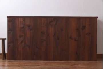 【H様ご成約分】和製アンティーク　上手物　前面総欅材の重厚な収納箪笥ローボード(水屋箪笥、サイドボード)(1)