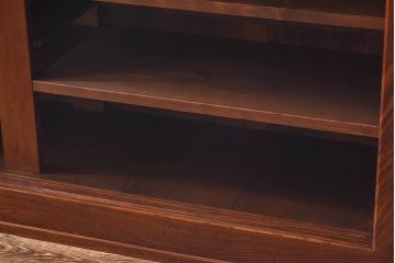 アンティーク家具　和製アンティーク　上手物!　六尺　ケヤキ材の美しい杢目を堪能できるサイドボード(収納箪笥、水屋箪笥)