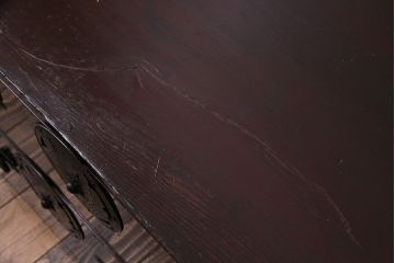 アンティーク家具　和製アンティーク　漆塗りの光沢が美しい会津箪笥(重ね箪笥、時代箪笥)