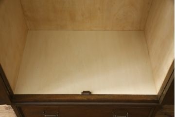 和製ビンテージ　神戸家具　永田良介商店製　小引き出し付きワードローブ(洋服タンス、ヴィンテージ)(定価約83万円)