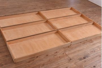 ビンテージ　松本民芸家具　#311型　衣装盆付き!　すっきりとした印象の和タンス(衣装箪笥、チェスト、高山デザイン、着物箪笥)