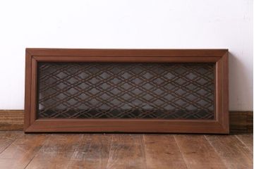 昭和中期　菱のデザインが上品な組子の欄間(明り取り)