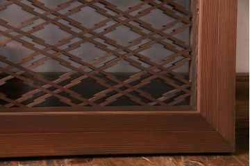 昭和中期　菱のデザインが上品な組子の欄間(明り取り)