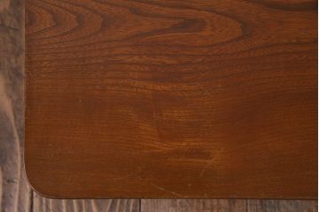 レトロ家具　昭和レトロ　栓材　和を感じる佇まいが魅力の角ちゃぶ台(ローテーブル、座卓)(3)