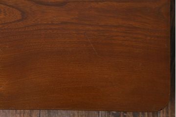 レトロ家具　昭和レトロ　栓材　和を感じる佇まいが魅力の角ちゃぶ台(ローテーブル、座卓)(3)