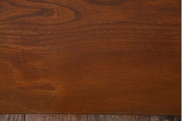レトロ家具　昭和レトロ　栓材　和を感じる佇まいが魅力の角ちゃぶ台(ローテーブル、座卓)(3)