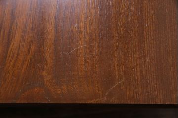 レトロ家具　昭和レトロ　栓材　和を感じる佇まいが魅力の角ちゃぶ台(ローテーブル、座卓)(3)