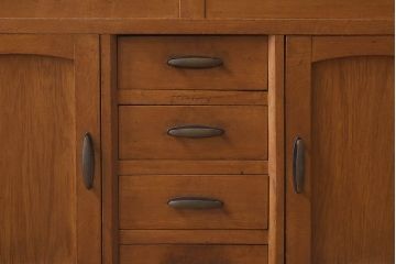 レトロ家具　昭和レトロ　懐かしい雰囲気が漂うカップボード(重ね食器棚、キャビネット、収納棚)