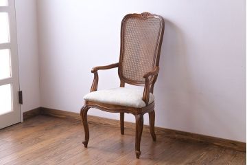 中古　DREXEL HERITAGE(ドレクセルヘリテイジ)　old continent(オールドコンチネント)　アームチェア(椅子、イス)(定価約30万5千円)(1)