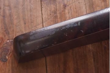 中古　北海道民芸家具　モダンでシックな佇まいの円形テーブル(サイドテーブル、カフェテーブル)