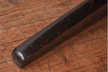 中古　北海道民芸家具　モダンでシックな佇まいの円形テーブル(サイドテーブル、カフェテーブル)