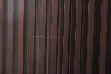 レトロ　倹飩式　上品な和の雰囲気漂う格子ガラス戸2枚セット(建具、引き戸)