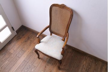 中古　DREXEL HERITAGE(ドレクセルヘリテイジ)　old continent(オールドコンチネント)　アームチェア(椅子、イス)(定価約30万5千円)(3)