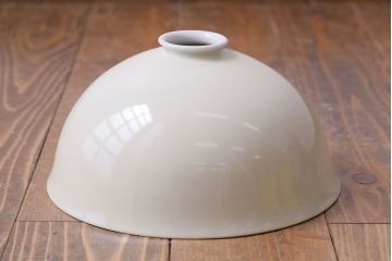 オールドノリタケ・則武(日陶)　柿の図　照らすと透ける模様が魅力の電笠(天井照明、シェード)