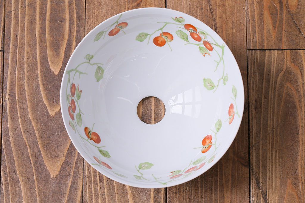 オールドノリタケ　則武　日陶　柿図シェード　電笠　大正ロマン 公式】アンティーク家具ラフジュ工房商品詳細ページオールド