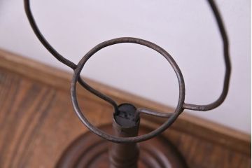 アンティーク雑貨　大正昭和初期　柄入り油壺　レトロな雰囲気満点のオイルランプ(照明)