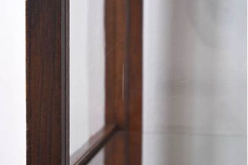 アンティーク家具　最高級レア品　当時物ガラス入り!　総ケヤキ材　特大サイズのガラスケース(ショーケース、陳列棚)