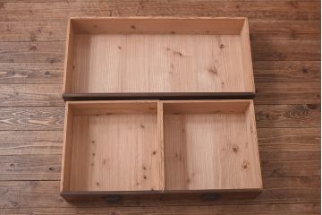 アンティーク家具　最高級レア品　当時物ガラス入り!　総ケヤキ材　特大サイズのガラスケース(ショーケース、陳列棚)