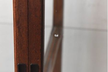 アンティーク家具　最高級レア品　当時物ガラス入り!　総ケヤキ材　特大サイズのガラスケース(ショーケース、陳列棚)