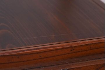 アンティーク家具　最高級レア品　当時物ガラス入り!　総ケヤキ材　特大サイズのガラスケース(ショーケース、陳列棚)